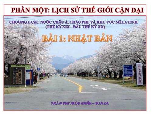 Bài 1. Nhật Bản