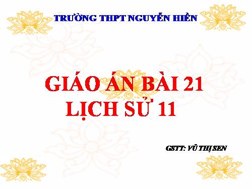 Bài 21. Phong trào yêu nước chống Pháp của nhân dân Việt Nam trong những năm cuối thế kỉ XIX