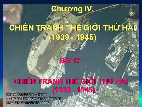 Bài 17. Chiến tranh thế giới thứ hai (1939- 1945)