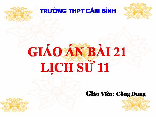 Bài 21. Phong trào yêu nước chống Pháp của nhân dân Việt Nam trong những năm cuối thế kỉ XIX