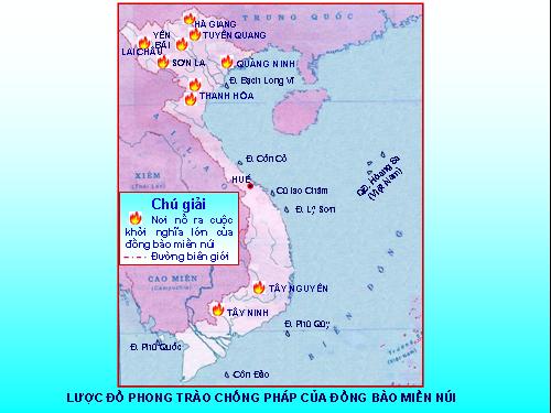 Luoc do phong trao chong Phap cua dong bao mien nui.