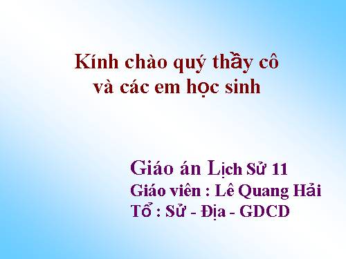 Bài 6. Chiến tranh thế giới thứ nhất (1914 - 1918)