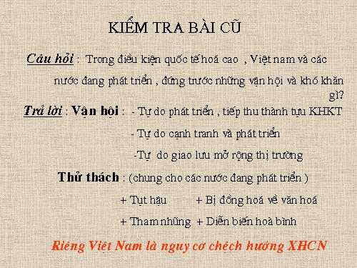 Những chuyển biến về KT - CT  ở Việt Nam (1919-1930)
