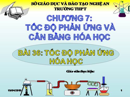 Bài 36. Tốc độ phản ứng hoá học