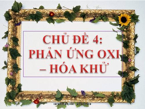 Bài 17. Phản ứng oxi hoá - khử