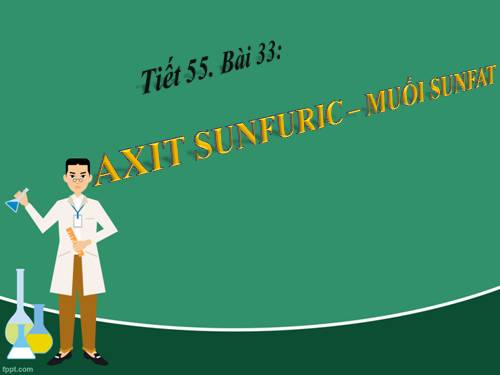 Bài 33. Axit sunfuric - Muối sunfat