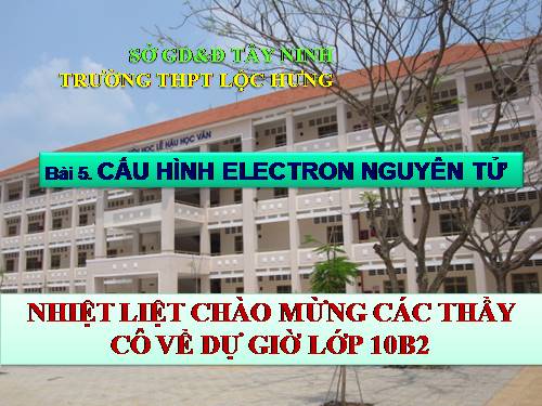 Bài 5. Cấu hình electron nguyên tử