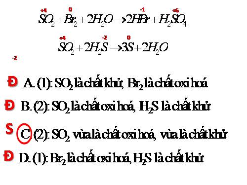 bài tập H2S, SO2, SO3