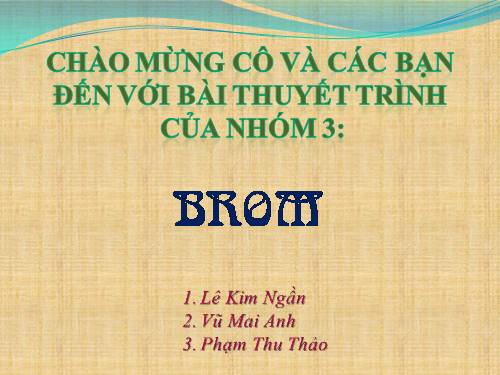 Bài 25. Flo - Brom - lot