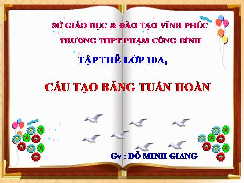 Bài 7. Bảng tuần hoàn các nguyên tố hoá học