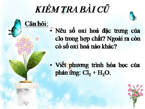 Bài 24. Sơ lược về hợp chất có oxi của clo