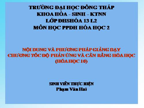 Bài 36. Tốc độ phản ứng hoá học