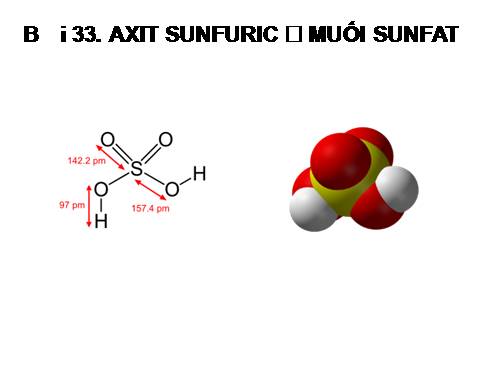 Bài 33. Axit sunfuric - Muối sunfat