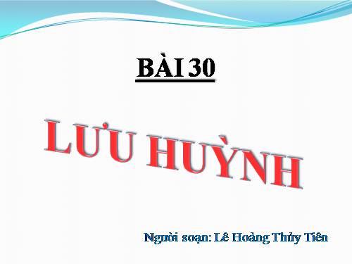 Bài 30. Lưu huỳnh