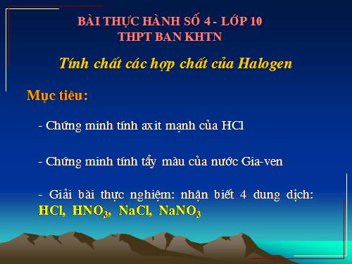 Bài 31. Bài thực hành số 4. Tính chất của oxi, lưu huỳnh