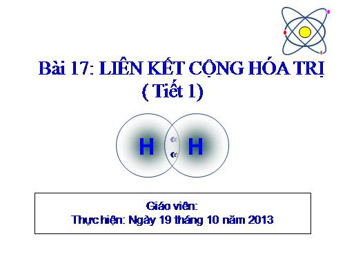 Bài 13. Liên kết cộng hoá trị