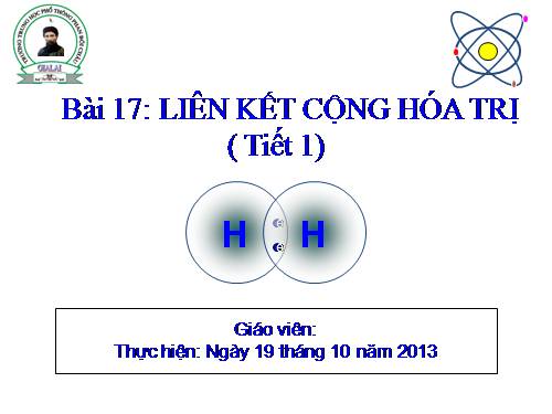 Bài 13. Liên kết cộng hoá trị