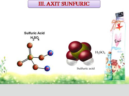 Bài 33. Axit sunfuric - Muối sunfat