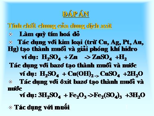 Bài 33. Axit sunfuric - Muối sunfat