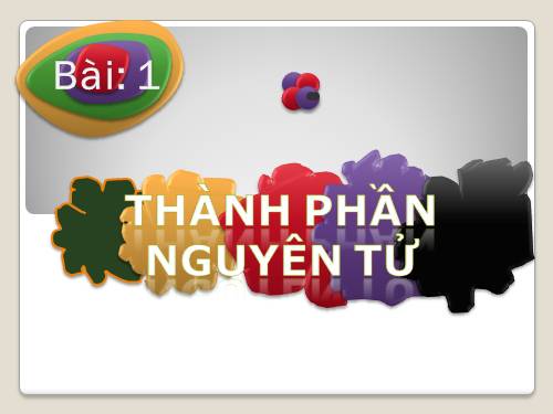 Bài 1. Thành phần nguyên tử