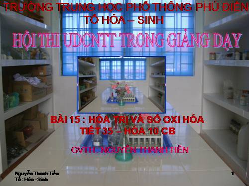 Bài 15. Hoá trị và số oxi hoá