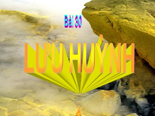 Bài 30. Lưu huỳnh