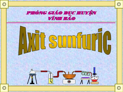 Bài 33. Axit sunfuric - Muối sunfat