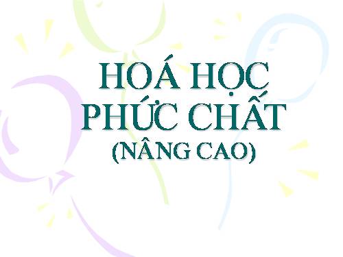 Tai Lieu CAO HỌC:PHỨC CHẤT 2