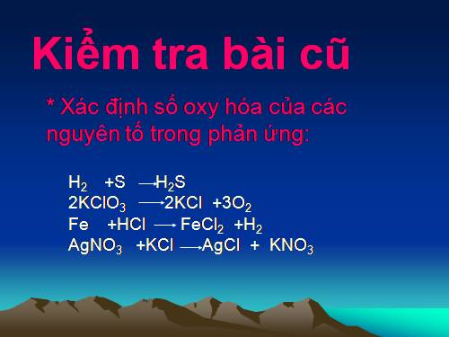 Bài 18. Phân loại phản ứng trong hoá học vô cơ