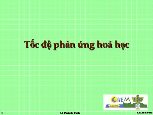 Bài 36. Tốc độ phản ứng hoá học