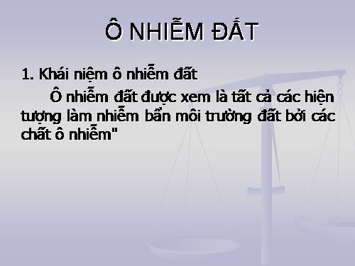 ô nhiễm môi trường