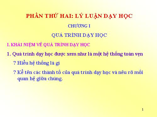 HN: STGT về lý luận dạy học