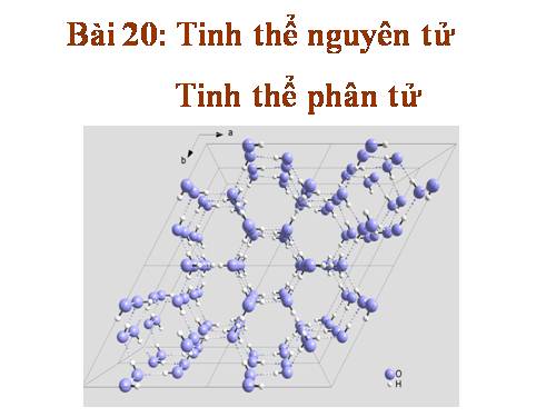 Bài 14. Tinh thể nguyên tử và tinh thể phân tử