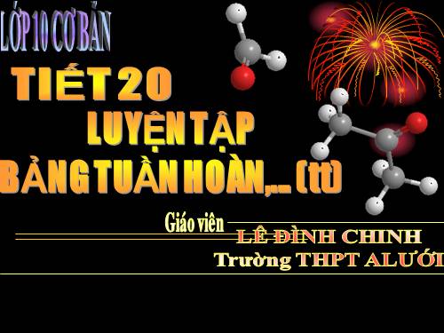 Bài 11. Luyện tập: Bảng tuần hoàn, sự biến đổi tuần hoàn cấu hình electron nguyên tử và tính chất của các nguyên tố hoá học