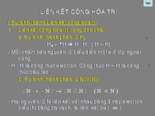 Bài 13. Liên kết cộng hoá trị