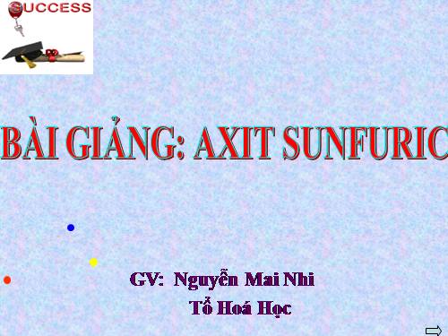 Bài 33. Axit sunfuric - Muối sunfat