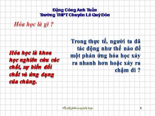 Bài 36. Tốc độ phản ứng hoá học