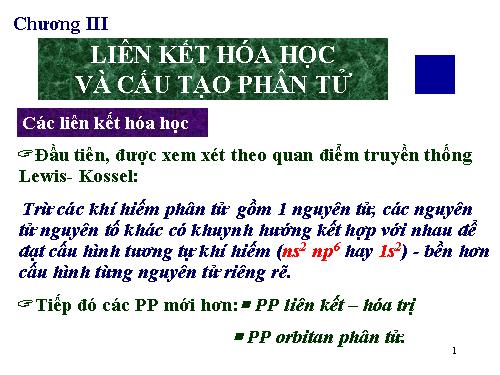 Bài 16. Luyện tập: Liên kết hoá học