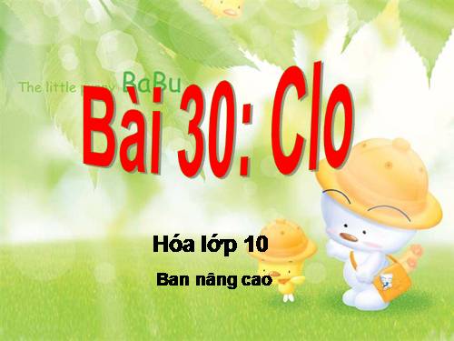 Bài 22. Clo