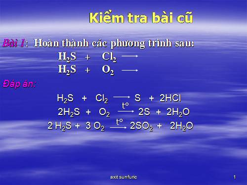 Bài 33. Axit sunfuric - Muối sunfat