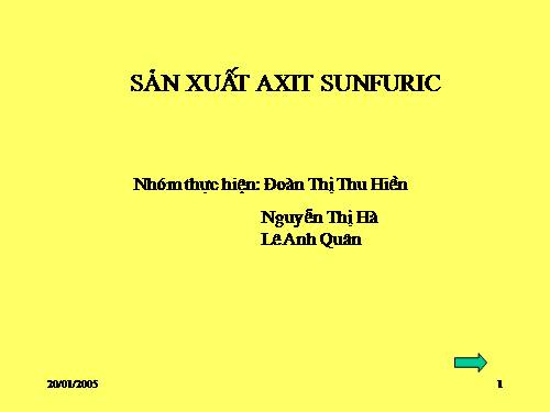 Bài 33. Axit sunfuric - Muối sunfat