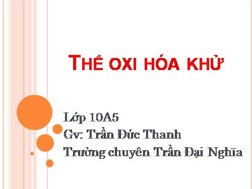 Bài 17. Phản ứng oxi hoá - khử