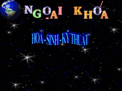 Ngoai khoa hoa sinh khoi 10