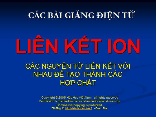 Bài 12. Liên kết ion - Tinh thể ion