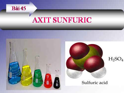 Bài 33. Axit sunfuric - Muối sunfat