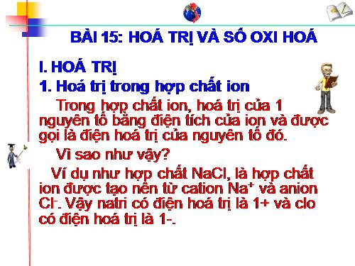 Bài 15. Hoá trị và số oxi hoá