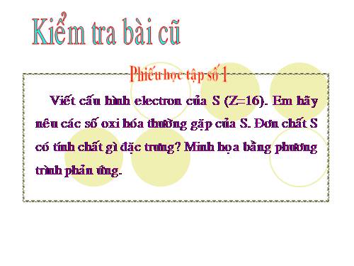 Bài 32. Hiđro sunfua - Lưu huỳnh đioxit