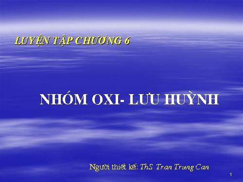 Bài 34. Luyện tập: Oxi và lưu huỳnh