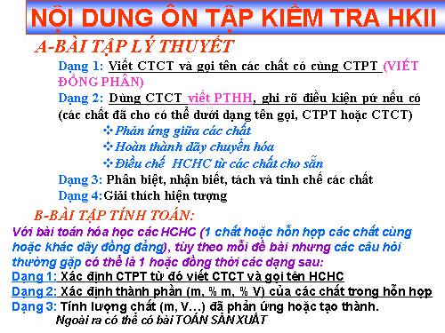 ÔN TẬP HKII-HÓA 11