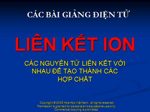 Bài 12. Liên kết ion - Tinh thể ion